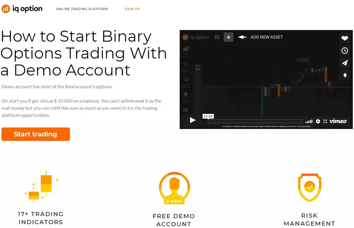 Mock binary option trading